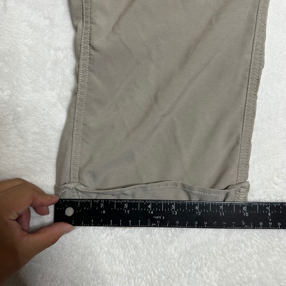 Columbia Women's Large Tan Cargo Capri Pants Roll-Up Straight Leg Hiking Travel - Picture 12 of 12